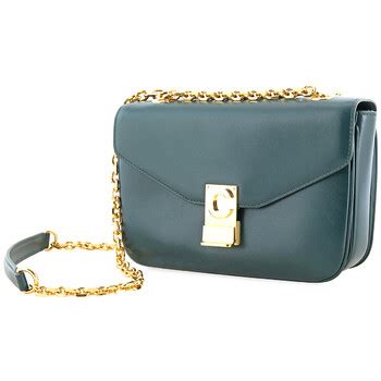 celine dark green medium c shoulder bag|celine large romy bag.